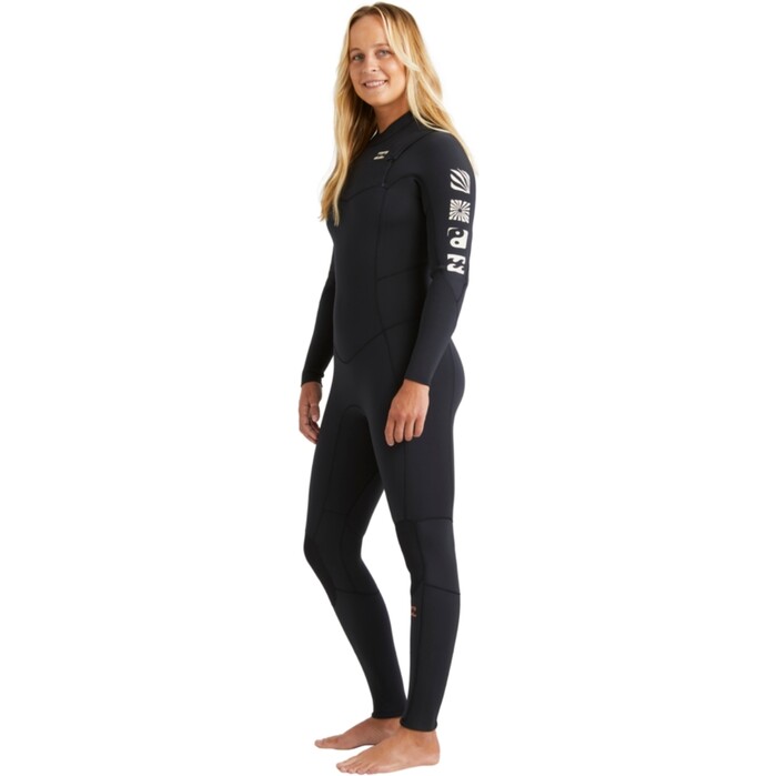 2024 Billabong Womens Synergy Natural 3/2mm Chest Zip Wetsuit ABJW100208 - Night Fall